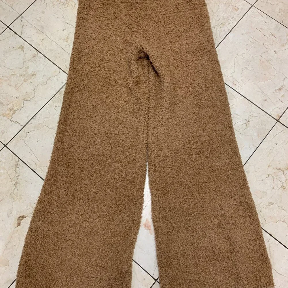 Skims Women's  Camel Cozy Knit Wide Leg Snow Pants AP-BTM-0142 Size 2X/3X. In ve - Picture 7 of 15